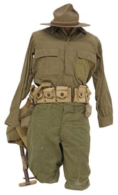 (2) WWI ERA UNIFORM & ACCOUTREMENTS