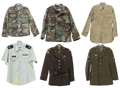 (6) U.S. ARMY POST WWI SHIRTS