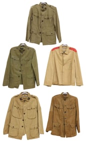(5) U.S. ARMY EARLY 1900'S UNIFORM SUMMER COATS