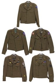 (5) U.S ARMY WWII ERA EISENHOWER JACKETS