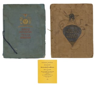 (3) TEXAS WWI 1918 BRIGADES PHOTO BOOKS & CAVALRY REPRINT BOOK