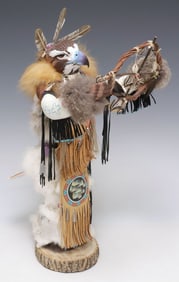 LARGE KEVIN & SHAWN GADOMSKI RED TAIL HAWK MANITOU SCULPTURE/ TOTEM, 2012