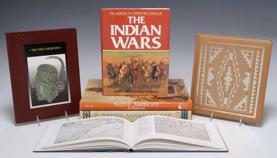 (6) COFFEE TABLE BOOKS: NATIVE AMERICAN HISTORY & ART: (lot of 6) Books: Native American history and art, including: (1) "The French and India War 1754-1763: The Imperial Struggle for North America," by Seymour I. Schwartz, published by Castle