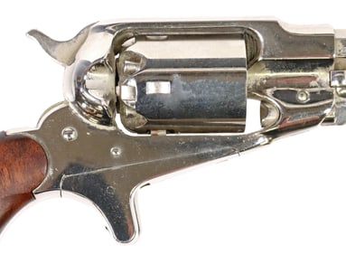 REMINGTON PIETTA M1863 NICKEL POCKET REVOLVER, BLACKPOWDER