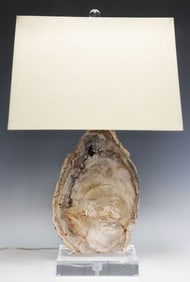 GEOLOGICAL PETRIFIED WOOD 1-LT TABLE LAMP