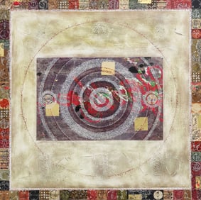 LUCIANO DI CONCETTO (B.1962) CONTEMPORARY MIXED MEDIA PAINTING