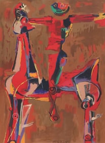 MARINO MARINI (1901-1980) LITHOGRAPH CAVALLO E CAVALIERE