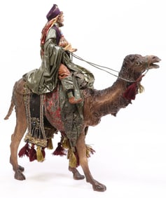 LARGE NEAPOLITAN-STYLE NATIVITY CRECHE FIGURE WISE MAN