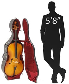 ENGELHARDT MODEL 5544 FULL-SIZE 4/4 CELLO IN CASE