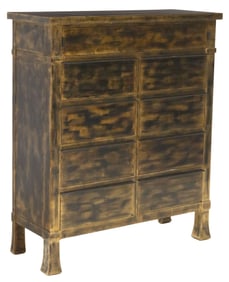 ATELIERS D'ART ANDRE MAILFERT PARCEL-GILT CHEST OF DRAWERS