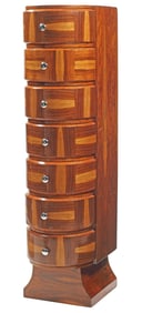ART DECO STYLE TALL CHEST OF DRAWERS