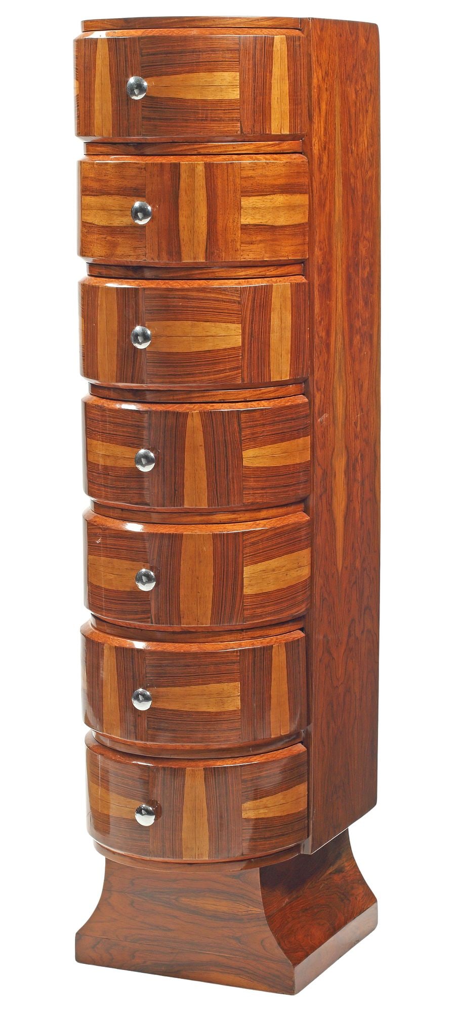 ART DECO STYLE TALL CHEST OF DRAWERS (1 of 5)