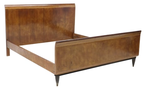 ITALIAN MID-CENTURY MODERN INLAID BED