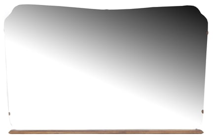 ITALIAN MID-CENTURY MODERN FRAMELESS OVERMANTEL MIRROR