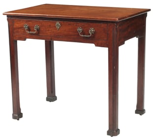ENGLISH GEORGE III MAHOGANY WRITING TABLE