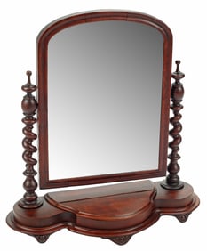 ENGLISH VICTORIAN MAHOGANY DRESSING MIRROR