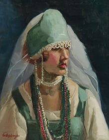 CHEE CHIN S. CHEUNG LEE (1896-1966) PAINTING PORTRAIT RUSSIAN BRIDE