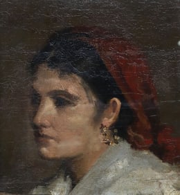 ITALIAN SCHOOL PAINTING PORTRAIT OF A LADY