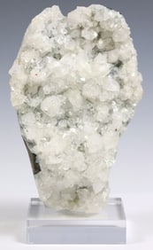 GEOLOGICAL APOPHYLLITE SPECIMEN ON ACRYLIC BASE