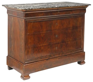 FRENCH LOUIS PHILIPPE MAHOGANY SECRETAIRE-COMMODE