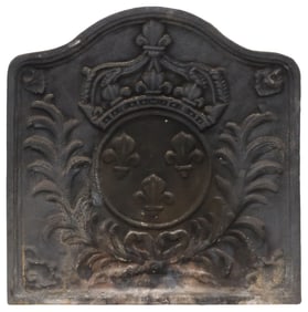 FRENCH CAST IRON FIREBACK PANEL