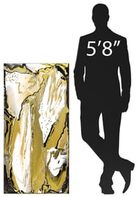 PETRONELLA GREER (B.1945) PAINTING, 'FREEDOM DOVE,' 48" X 24"