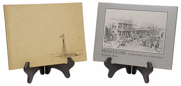 (2) ENCINO PRESS BOOKS, 'LIMESTONE AND LOG' & 'HOUSTON: A HISTORICAL PORTRAIT'