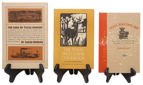 (3) ENCINO PRESS TEXAS RANCH COOKBOOKS, 1 SIGNED 'WILD GAME COOKBOOK'