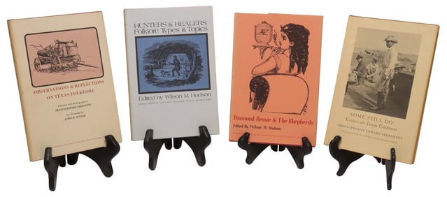 (4) ENCINO PRESS TEXAS FOLKLORE SOCIETY BOOKS, ALL 1ST EDITION