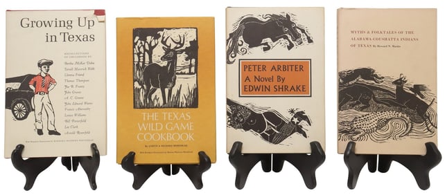 (4) ENCINO PRESS BOOKS WITH BARBARA MATHEWS WHITEHEAD WOODCUTS