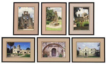 (6) A.C. KANDLER (20TH C.) PHOTOGRAPHS SPANISH MISSIONS OF TEXAS