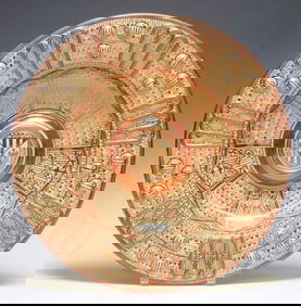 HISPANO-MORESQUE REVIVAL REFLEJOS LUSTER CHARGER, 17.5"DIAM