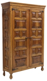 SPANISH BAROQUE STYLE WALNUT HALL CUPBOARD