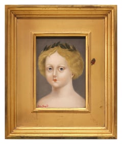 FATIMA RONQUILLO (B.1976) PAINTING 'HEROINE,' 7" X 5"