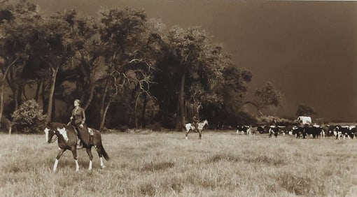 BILL WITTLIFF (1940-2019) TONED GELATIN SILVER PRINT LONESOME DOVE