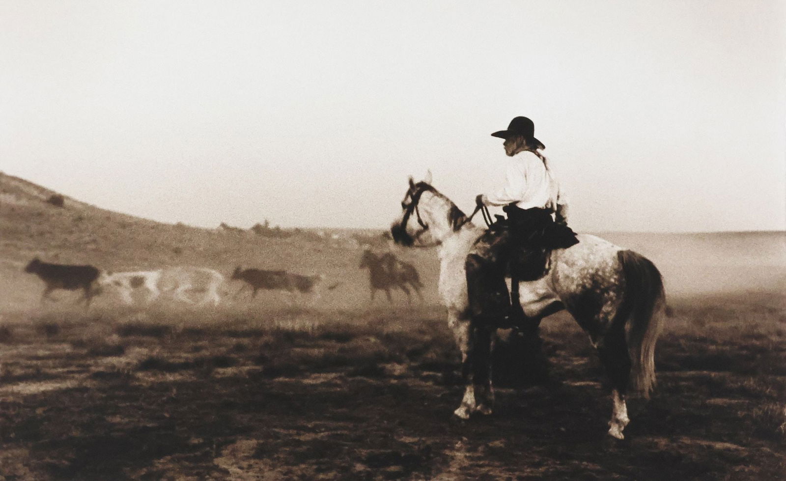 BILL WITTLIFF (1940-2019) TONED GELATIN SILVER PRINT LONESOME DOVE (1 of 10)