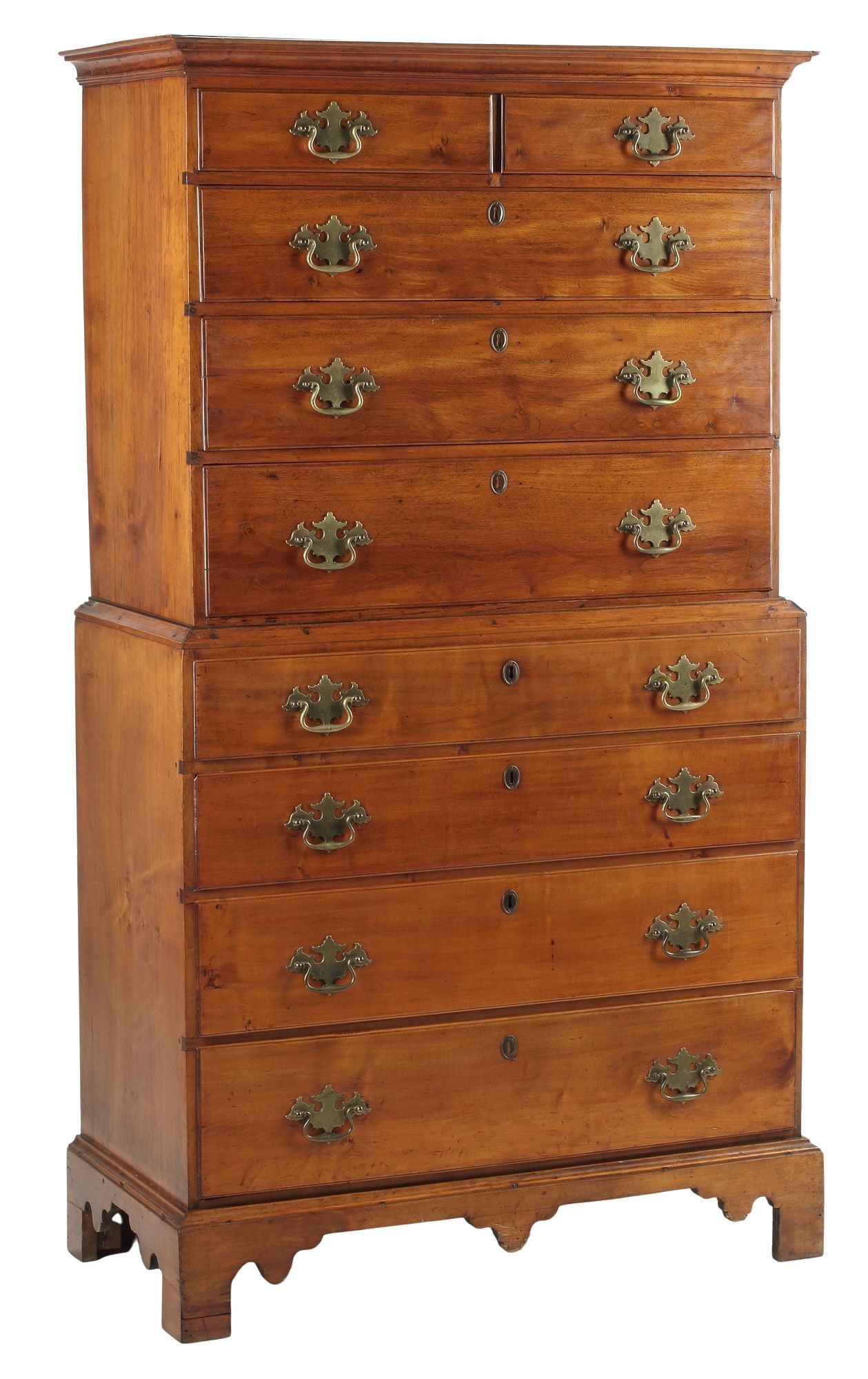 AMERICAN FEDERAL PERIOD TALLBOY/ CHEST-ON-CHEST (1 of 9)