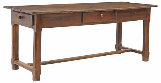 FRENCH PROVINCIAL OAK FARMHOUSE WORK TABLE