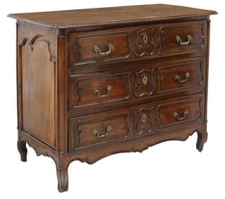 FRENCH LYONNAISE WALNUT COMMODE, 18TH C.