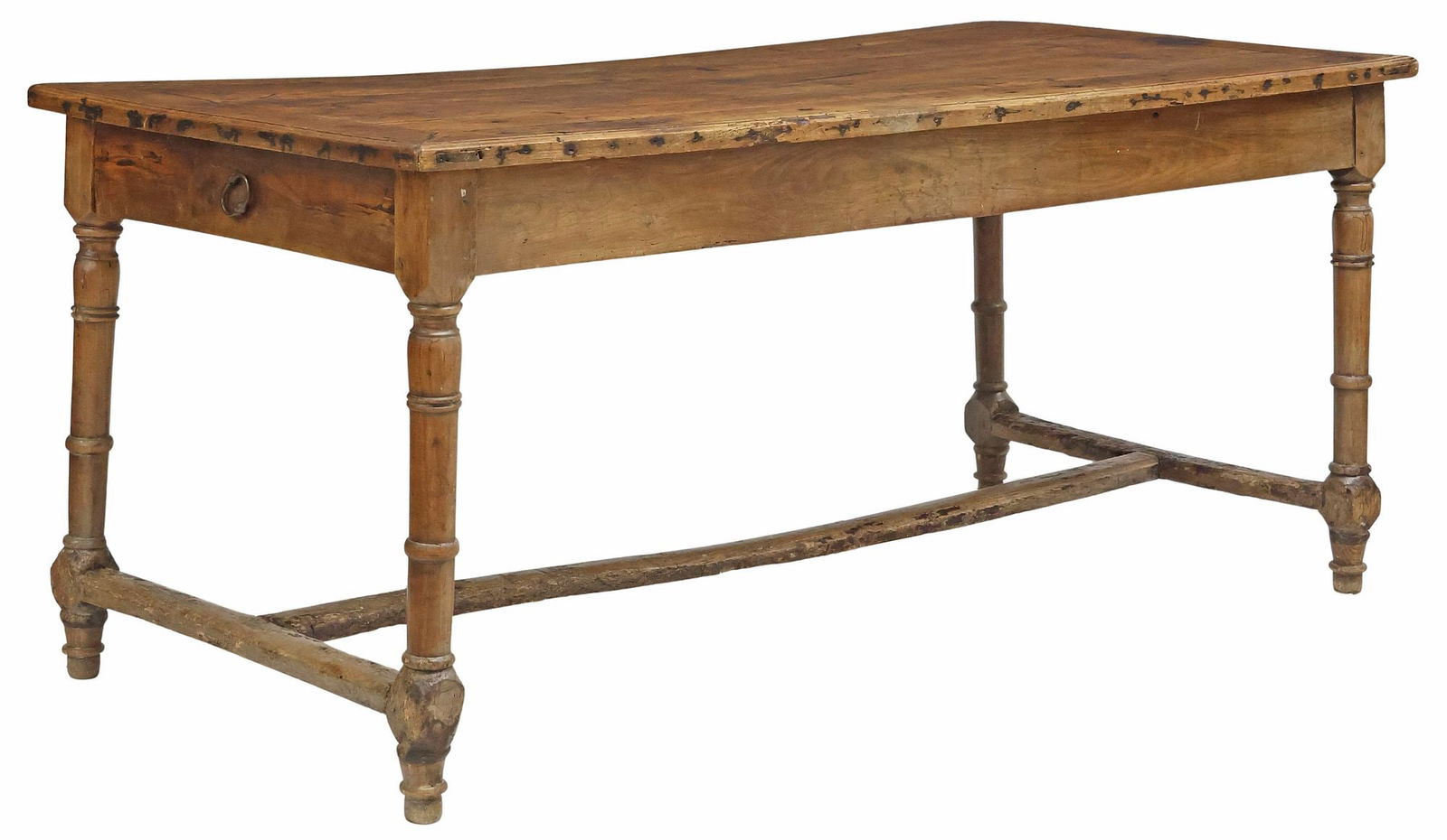RUSTIC FRENCH PROVINCIAL FRUITWOOD FARMHOUSE TABLE (1 of 5)
