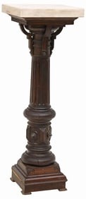 VICTORIAN STONE-TOP PEDESTAL