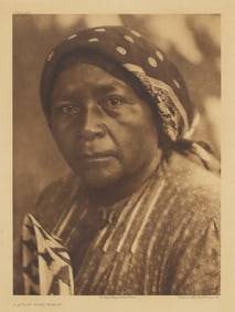 EDWARD CURTIS PHOTOGRAVURE NORTH AMERICAN INDIAN COAST POMO WOMAN