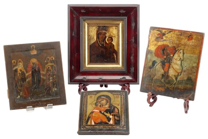 (4) EASTERN EUROPEAN ORTHODOX ICONS