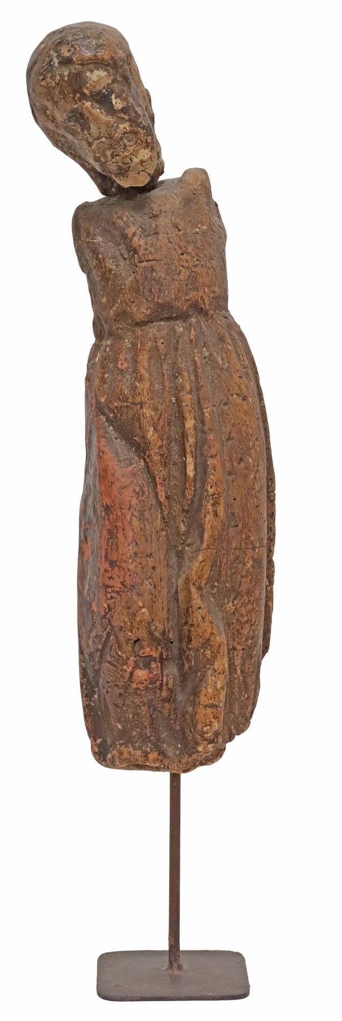 SPANISH COLONIAL CARVED RELIGIOUS SANTO ALTAR FIGURE (1 of 4)