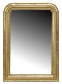 FRENCH LOUIS PHILIPPE PERIOD GILTWOOD WALL MIRROR