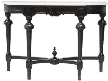 FRENCH NAPOLEON III MARBLE-TOP CONSOLE TABLE