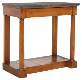 FRENCH EMPIRE STYLE MARBLE-TOP CONSOLE TABLE