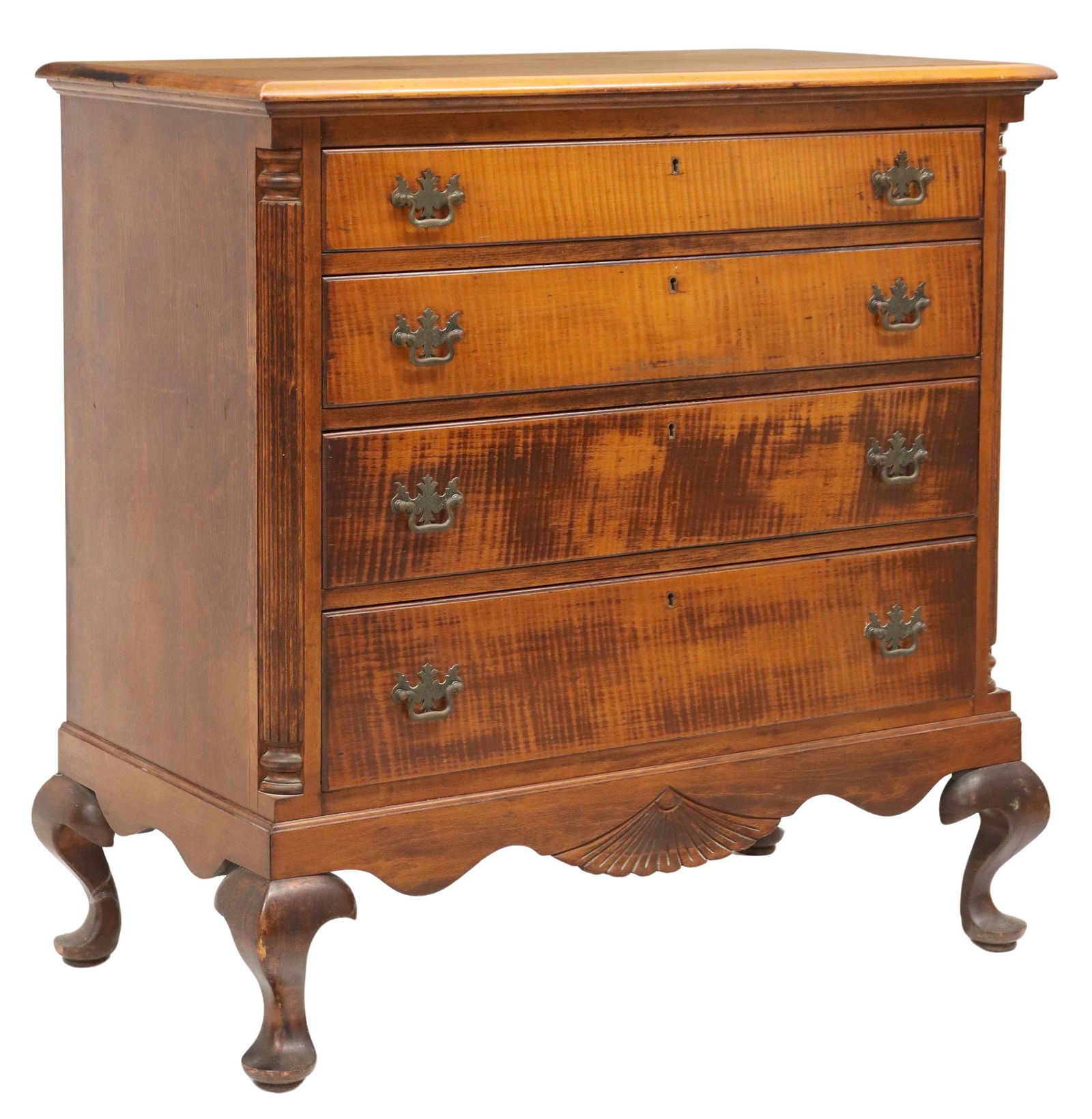 CHARAK FURNITURE COMPANY QUEEN ANNE STYLE CHEST OF DRAWERS (1 of 6)