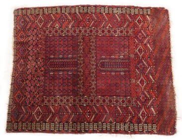 ESTATE HAND-TIED HATCHLI RUG, 4'10" X 3'11.25"