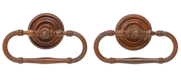 (2) FRENCH ARCHITECTURAL WALL-MOUNTED CIEL DE LIT OR BED CANOPY